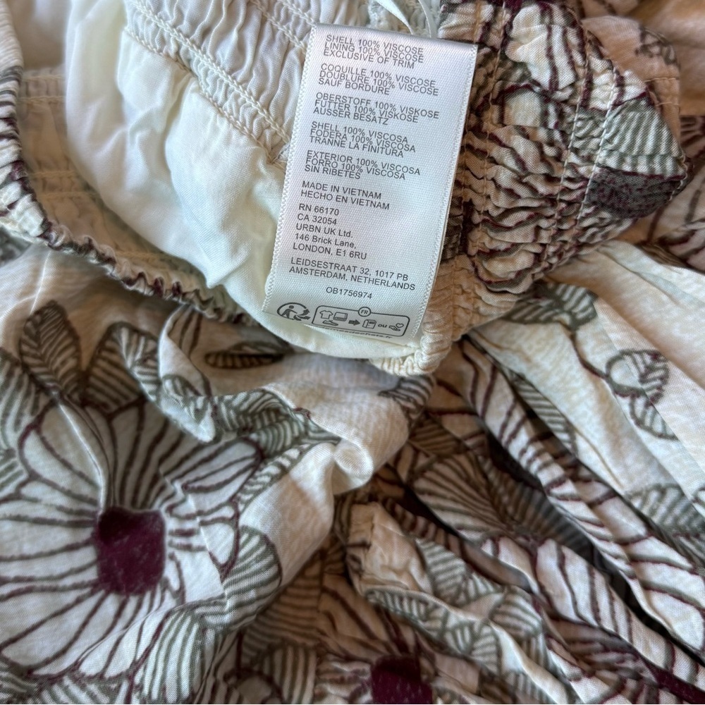 Free People Morning Sun Floral Print Maxi Hi Lo Skirt Size Small - Picture 9 of 9
